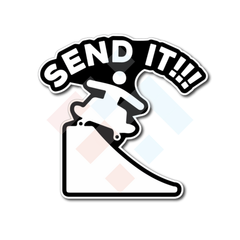 Send It Skateboard Ramp Sticker