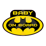 Baby On Board Batman Style Sticker