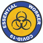 Essential Worker Bio Hazard Sticker