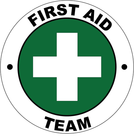 First Aid Team Hard Hat Sticker