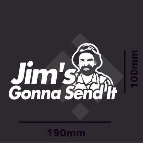 Jims Gonna Send It Sticker