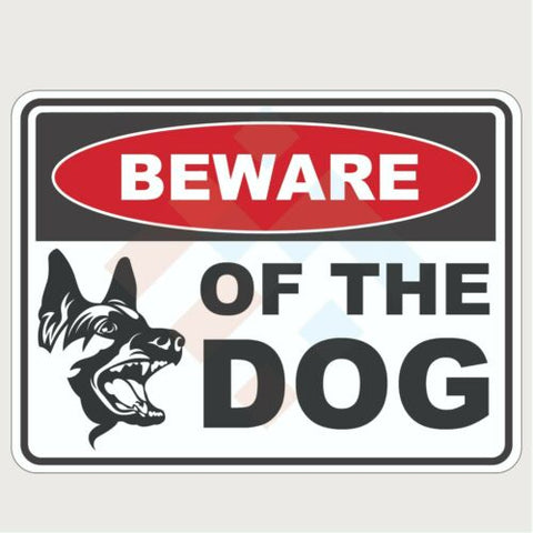 Beware of the Dog Sticker