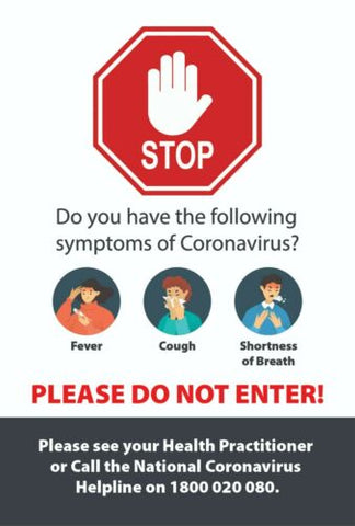 Corona Virus Do Not Enter Sign