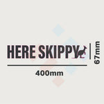 Here Skippy Bullbar Sticker