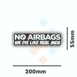 No Airbags Sticker
