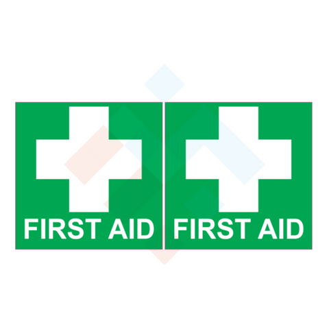 2 x First Aid Sticker