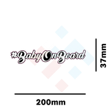 Baby On Board Hashtag Sticker