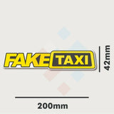2x Fake Taxi Sticker