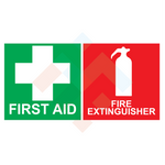 Fire & First Aid Sticker