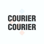 2x Courier Car, Van or Truck Stickers