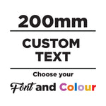 200mm Custom Text Sticker