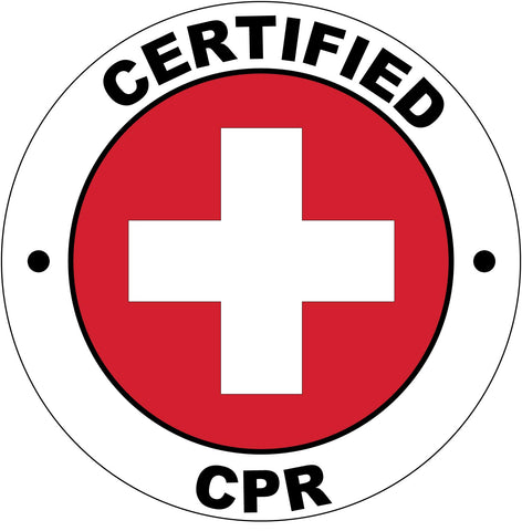 Certified CPR Hard Hat Sticker