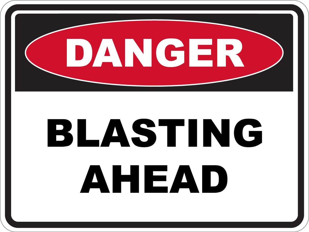 Danger Blasting Ahead Sticker – The Pixel Shop AU