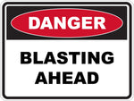 Danger Blasting Ahead Sticker