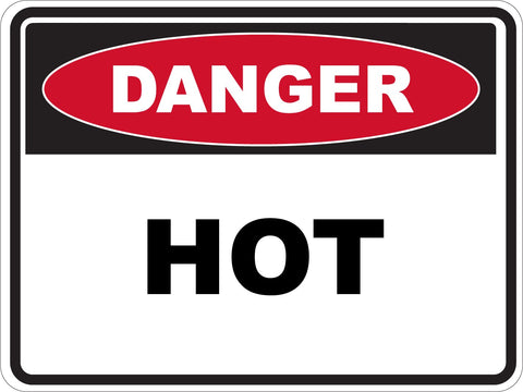 Danger Hot Sticker