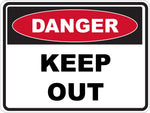 Danger Keep Out Sticker