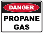 Danger Propane Gas Sticker