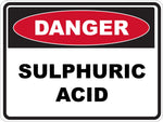Danger Sulphuric Acid Sticker