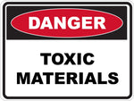 Danger Toxic Materials Sticker