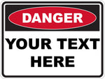 Danger Your Text Here Sticker