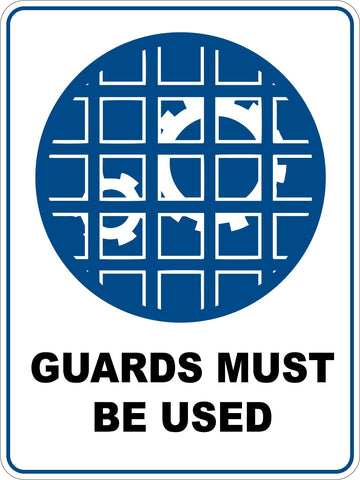 Mandatory Guards Must Be Used Sticker