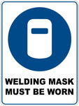 Mandatory Welding Mask Must Be Worn Sticker